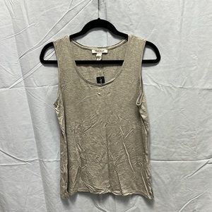 White House Black Market heather grey SL scoop tank, size M, new with tags